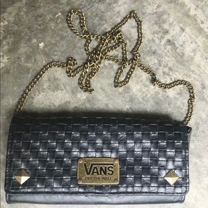 Vans Wallet Purse - Black and Gold